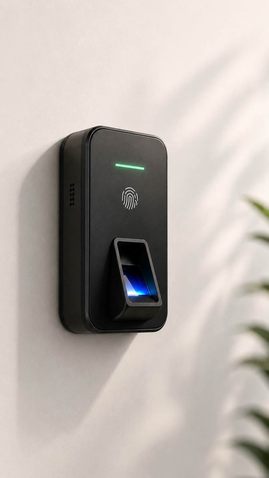 Biometric attendance device built by Blue Heart Robotics for Realkeeper